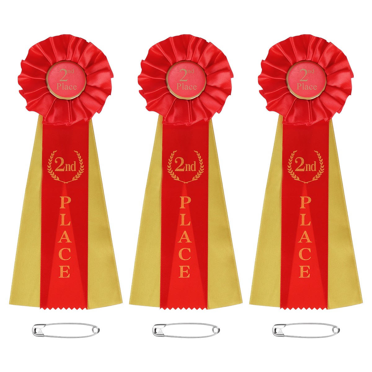 School Competition Ribbons With Cards 18 Piece Award Ribbons Set - 1st ...