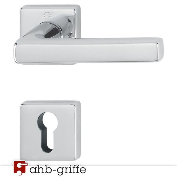 Hoppe TüRgriff Dallas Rosette Chrom Poliert Resista® Pz TüRdrüCker TüRbeschlag-image