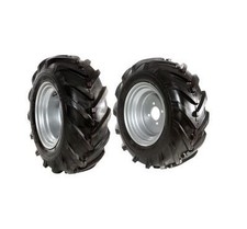 Coppia ruote gommate 16/6.50-8" con disco fisso motocoltivatore NIBBI BRIK 3