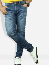 Men’s Kingfisher Denim Jeans Deep Blue Premium Classic Fit Pants