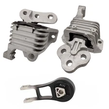 3PCS Complete Engine Motor &Transmission Mount Set Fits Jeep Cherokee 2.4L 14-19