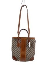 CELINE Tote Bag Canvas BRW All over Pattern From Japan