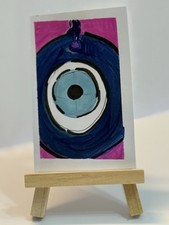Aceo Art Card Turkish Eye by FormstoneArt Signed Limited Edition