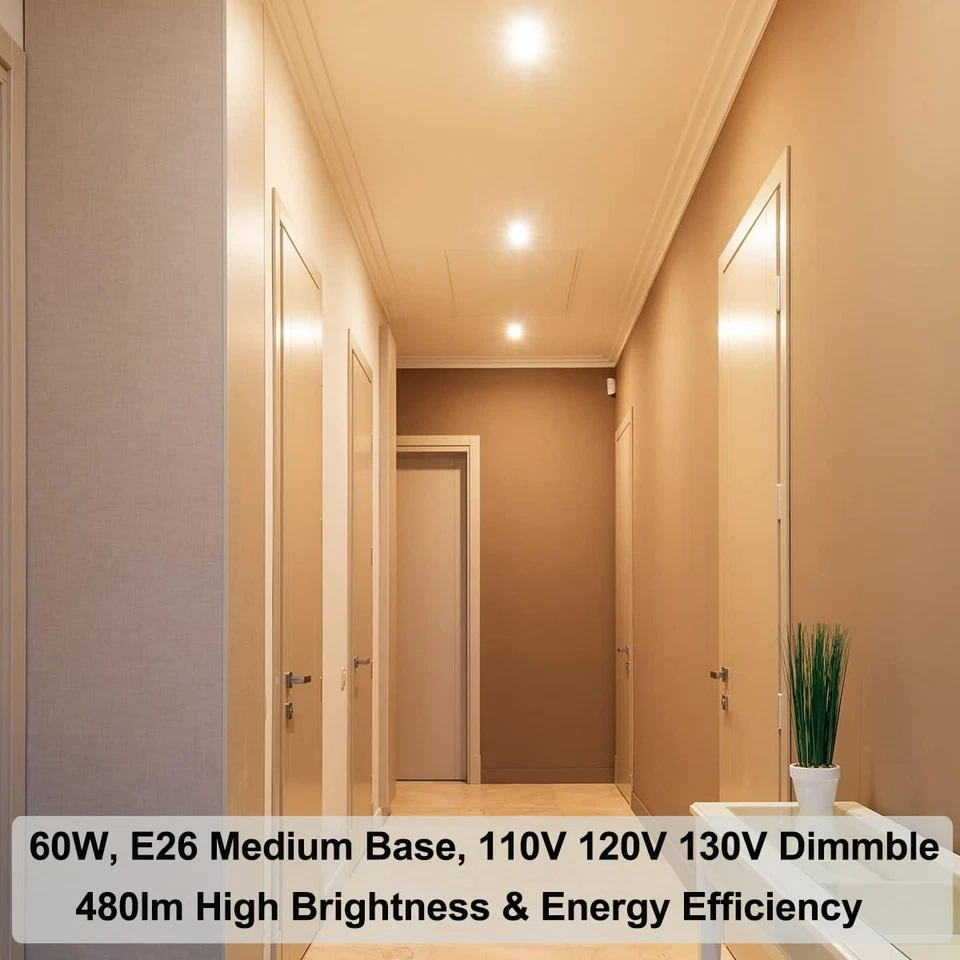 Vinaco PAR16 Bulb 120V, 6 Pack High Output Dimmable Par16 Flood Clear Glass - Image 3 of 4