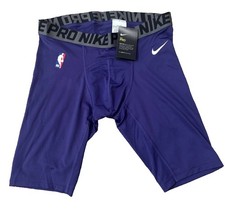 Nike Pro NBA Team Basketball Men&rsquo;s Size XL Compression Shorts Purple Dry-Fit