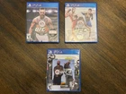 EA Sports UFC 2, UFC 3 & UFC 4  (Sony PlayStation 4, PS4) Game Lot Of 3