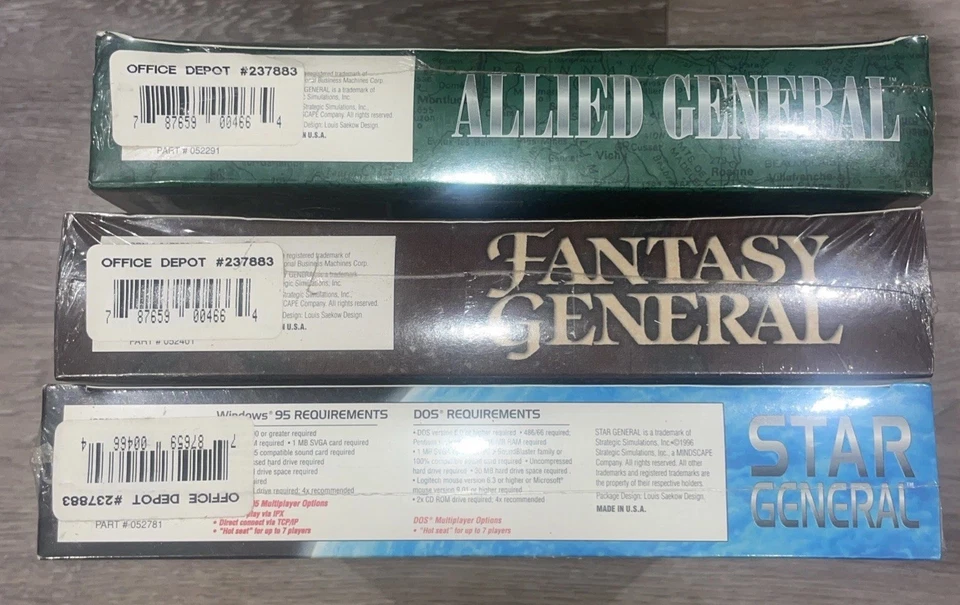 Big Box Factory Sealed Lot X3: Fantasy General | Star general | Allied General - Image 2 of 4