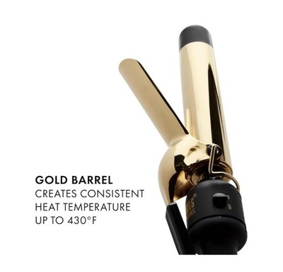Hot Tools Signature Series Gold Curling Iron/Wand - 1 1/4''