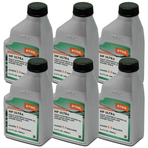 6PK Genuine OEM Stihl 0781 313 8010 2 Cycle Oil Hp Ultra 2.5 Gal Mix 6.4 Oz.