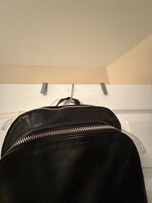 NEW Joy Susan Colette Vegan Leather Backpack Black Travel 