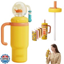 Stainless Steel Whale Fountain Tumbler with Fun Fountain Effect, 24oz Insulat