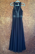 Dress The Population Delani Maxi Dress M Black Sequins Elegant Evening Gown