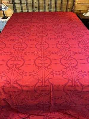 IKEA VINTERFINT Red Cotton Tablecloth 57x126  Table Cloth Festive Christmas