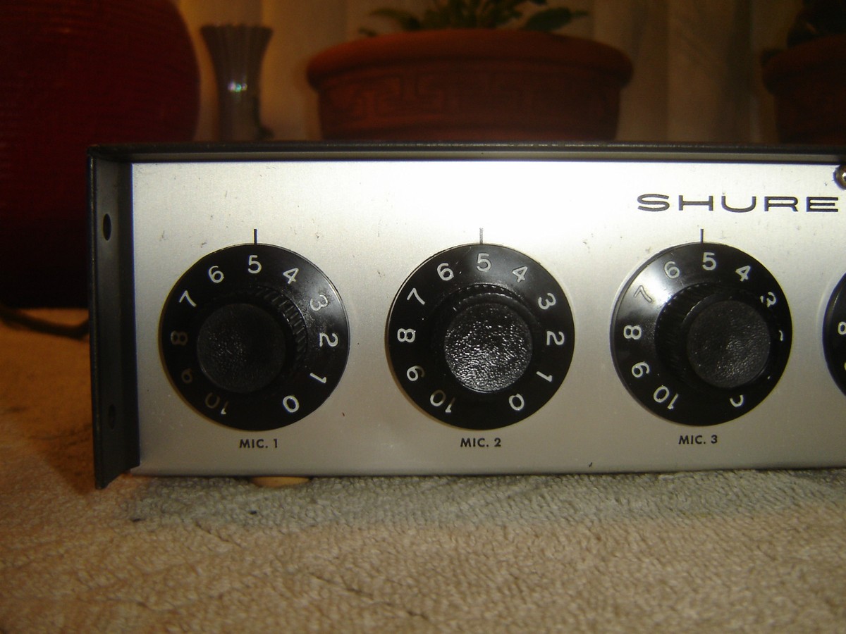 【ヴィンテージ】Shure M68 マイクミキサー 1960年代　ジャンク扱い ヴィンテージ】Shure M68 マイクミキサー 1960年代 ジャンク扱い
