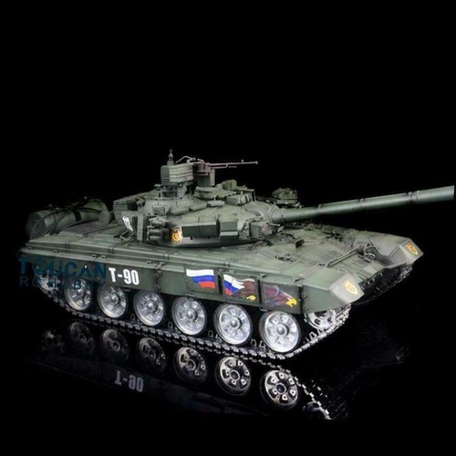 7.0 Henglong 1/16 Russland T90 RC RTR Tank 3938 Metall Räder Spuren Idler 360° - Bild 6 von 6