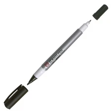 44101 Sakura Identi-pen Double Tip Permanent Marker, Fine/Ex Fine, Black, 1 Each
