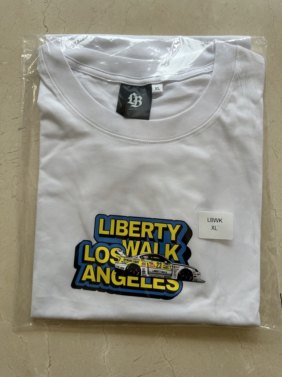 LIBERTY WALK XL Tシャツ Limited Edition LBWK Japan Custom R34 Car Liberty Walk Black
