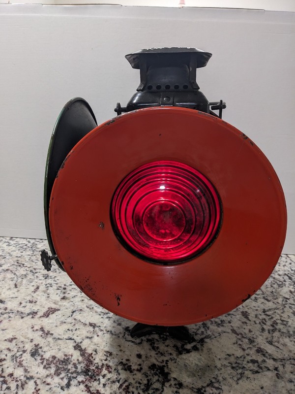 Antique Adlake Non-Sweating 4 Way Railroad Lamp Chicago