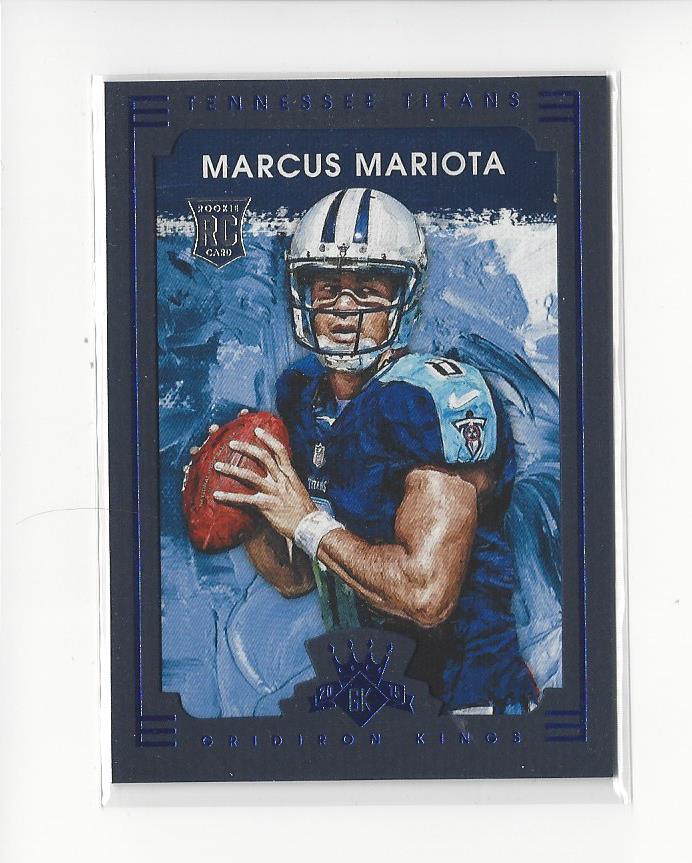 Marcus Mariota Panini Gridiron Kings #136 Blue Frame