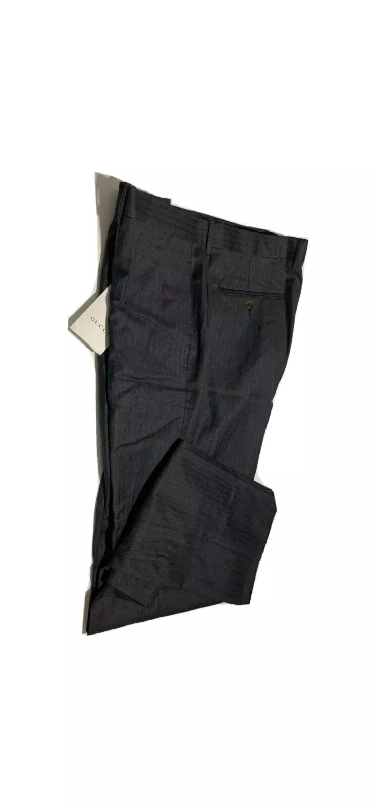 Gucci Charcoal Dark Gray Wool Men's Dress Pants