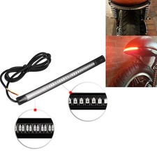 Motorcycle Brake Turn Signal Flexible Light Strip 48 LED License Plate Lamp Tail