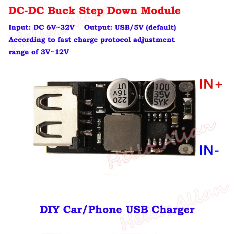 QC 3.0 2.0 USB Fast Quick Charging Board Charger Module DIY Car Phone Charger 5V - Image 2 of 4