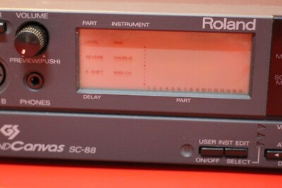 USED Roland SC-88 sc 88 Sound Canvas Module Synth Rack U1566