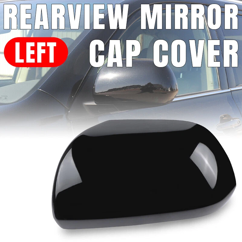 Cubierta de tapa de espejo retrovisor lado izquierdo del conductor negra para Toyota Highlander 2008-2013 Foto 2 de 4
