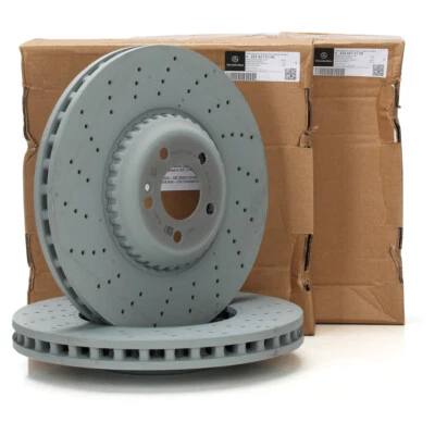 ORIGINAL Mercedes-Benz Bremsscheiben 370mm S-KLASSE W222 A/C217 vorne 2224215100 - Bild 1 von 2