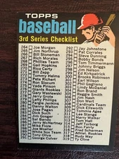 1971 Topps  #206  3th Checklist        NM-MINT      (Book $10.00)  Unmarked