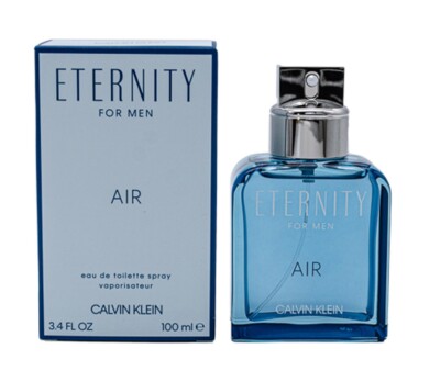 Eternity Air by Calvin Klein for Men EDT 3.4 FLOZ/100ML Natural Spray New In Box