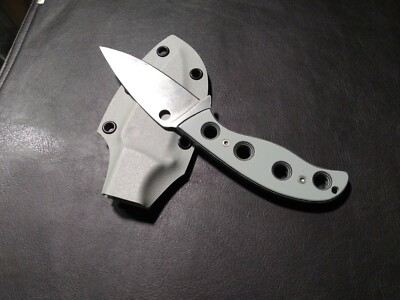 Spyderco Mule team Custom Knife Scales and sheath ''Battleship1+''