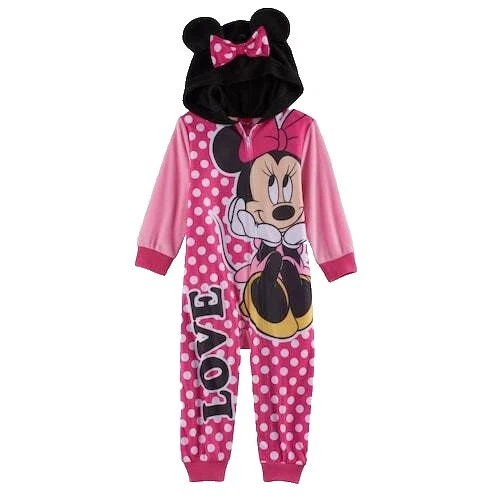 Ropa de Dormir De Una Pieza de poliéster de Minnie Mouse Para Niñas