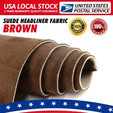 80"x 60" Brown New Foam Backed Headliner Fabric for Car Roof Panel Lining 3mm