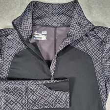 Under Armour ColdGear 1/4 Zip Long Sleeve Pullover Womens Small Fitted Black
