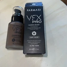 Farmasi VFX Pro Camera Ready Foundation  17 Dark Cacoa New in Box