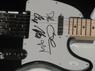 ANBERLIN SIGNED BLACK ELECTRIC GUITAR STEPHEN CHRISTIAN ALL 5 PROOF JSA COA  — photo 2
