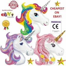Massive 1M+ Foil Unicorn Balloon Large Kids Birthday Party Helium Decoration