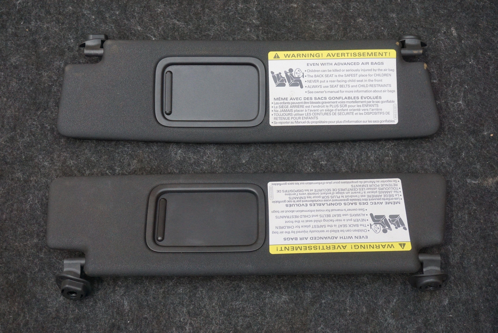 Set Of 2 Left Right Driver Passenger Sun Visor 420857551D Audi R8 Type 42 08-15