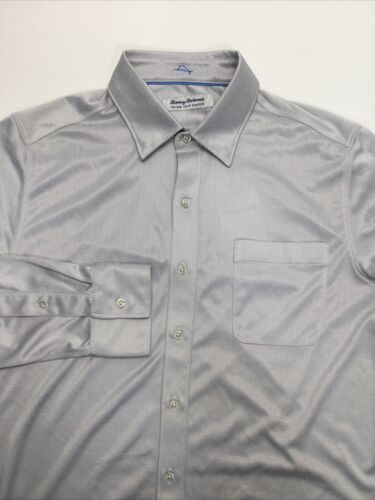 Tommy Bahama T225555 San Lucio Pattern IslandZone® Shirt Micro Chip M - Picture 1 of 2