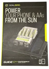 Goal Zero Guide 10 Plus Solar Charging Kit Recharger + Solar Panel NEW  #41022