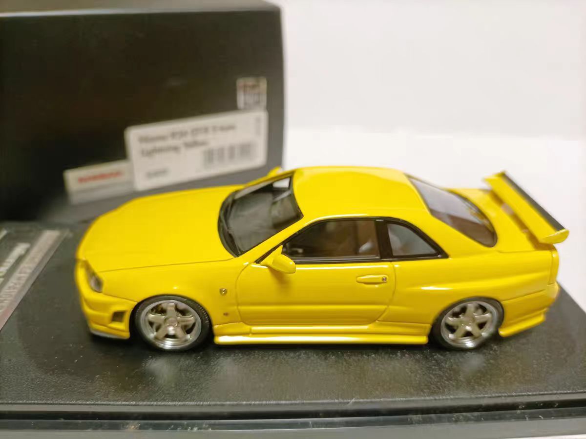 hpiracing Nismo R34 S-tune ライティングイエロー Hpi Racing 1/43 Nismo Nissan Skyline GT-R R34 S-Tune
