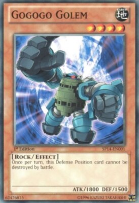 Gogogo Golem - SP14-EN001 - Starfoil Rare - 1st Edition x3 - Lightly Played