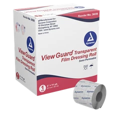 Dynarex View Guard Transparent Film Dressing Roll, Non-Sterile U-Pick roll size