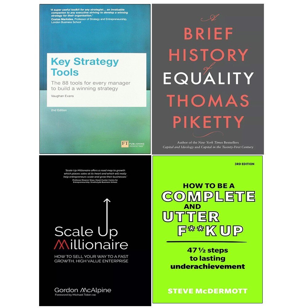 Key Strategy,How to be Complete,Brief History Equality,Scale Millionaire 4 Books