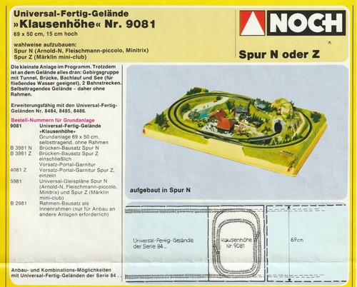 Noch Fertiggelände 9081 Klausenhöhe mit Märklin Spur Z Gleisen - Bild 10 von 10