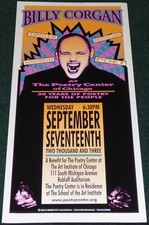 AFFICHE DE CONCERT ORIG BILLY CORGAN CHICAGO 2003 MARQUE ARMINSKI SMASHING PUMPKINS