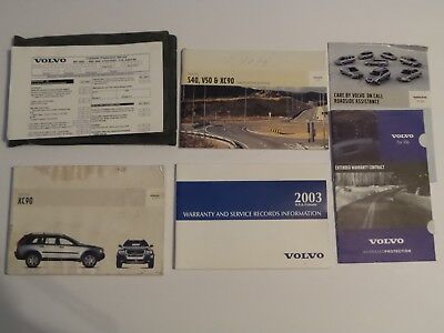 VOLVO XC90 2003 OWNERS MANUAL BOOK GUIDE INFORMATION SUPPLEMENT ** FREE