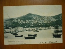 STORIA POSTALE - SAMOS - EGEO - ANNULLO OESTERREISCHE POST SU CARTOLINA!!