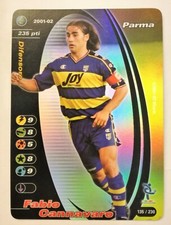 CANNAVARO FABIO PARMA 2001 2002 FOIL HOLO FOOTBALL CHAMPIONS 235 POINTS 135 / 230